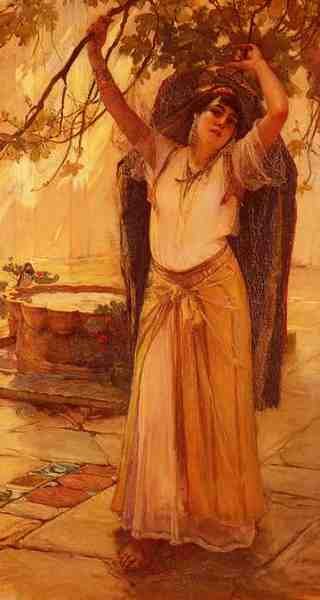 Bridgman Frederick Arthur Spanish Lady A4 Photo Print