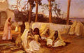 Bridgman Frederick Arthur Women At The Cemetery Algiers A4 Photo Print