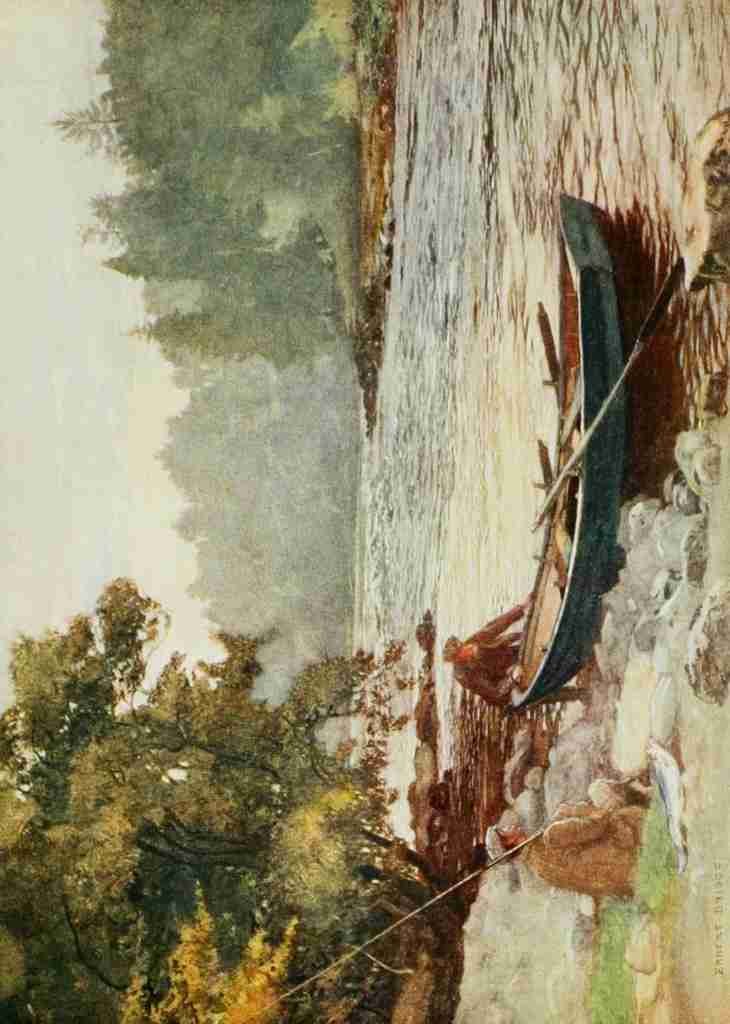 Briggs Ernest 1866 1913 Angling & Art in Scotland 1908 The Tay below Stobhall A4 Photo Print