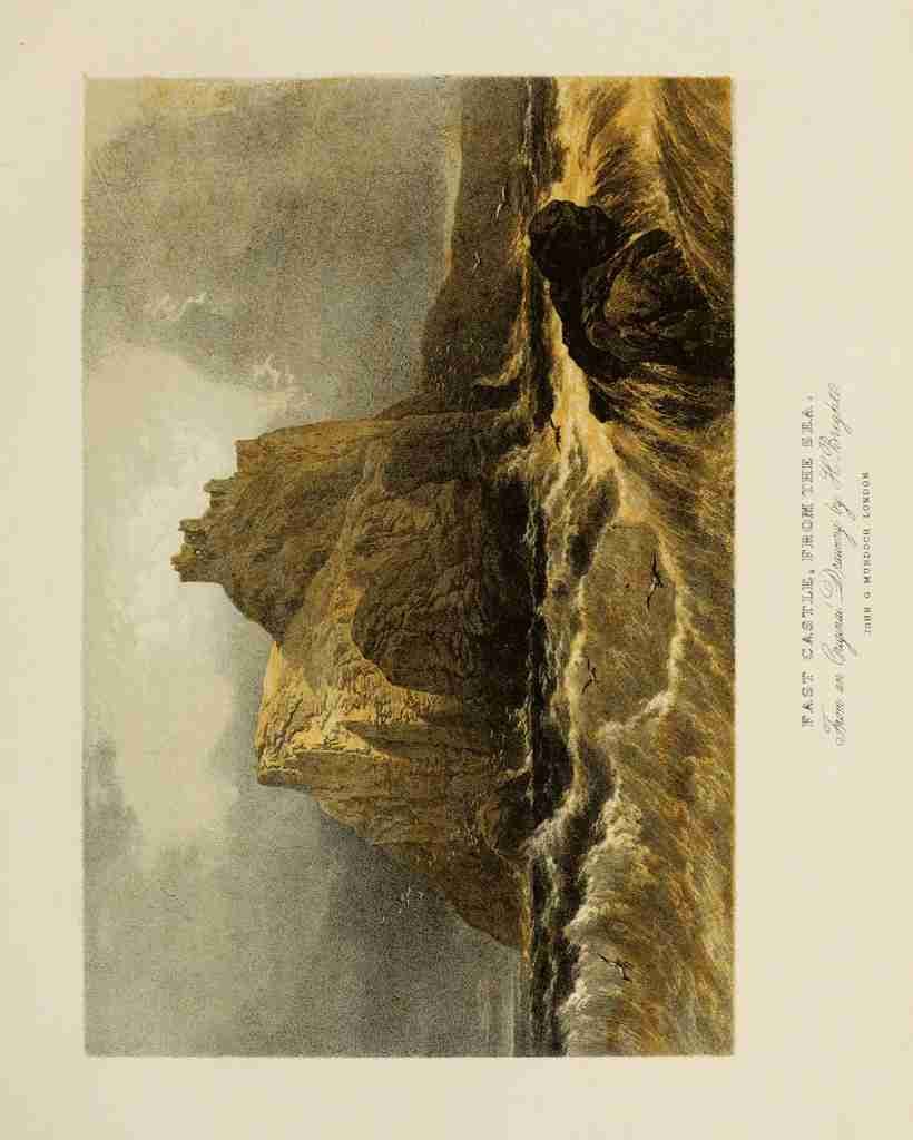 Bright Henry 1810 1873 Scotland 1840 Fast Castle Vintage A4 Photo Print