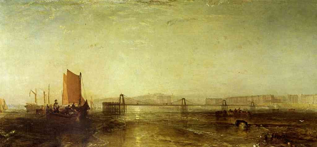 Brighton From The Sea Joseph Mallord Turner A4 Photo Print