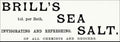 Brills Sea Salt Vintage Retro Advert Poster A4 Photo Print
