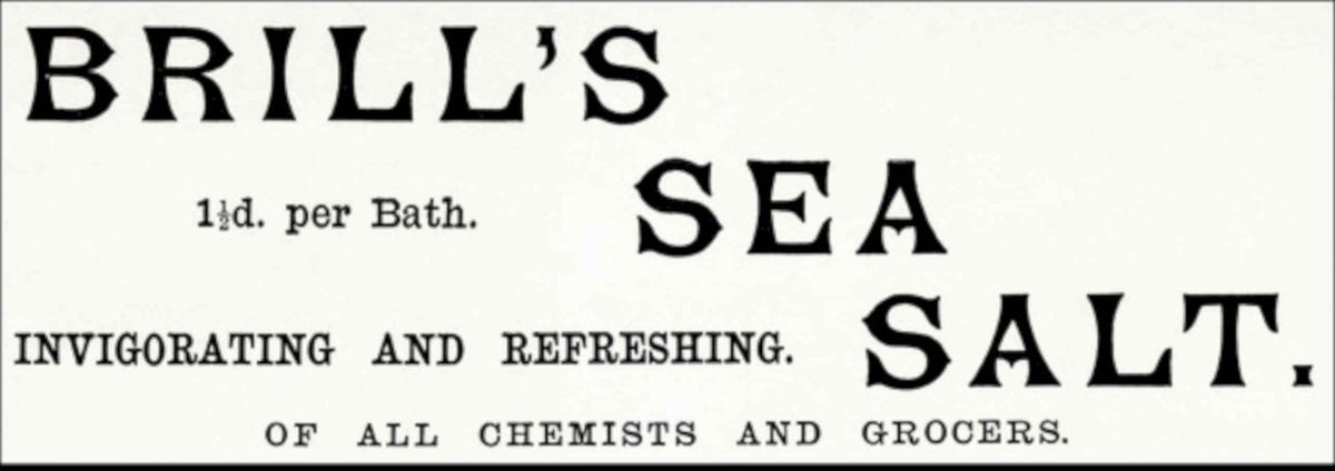 Brills Sea Salt Vintage Retro Advert Poster A4 Photo Print