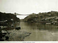 Bristol Bristol Clifton Suspension Bridge from the water Vintage A4 Photo Print