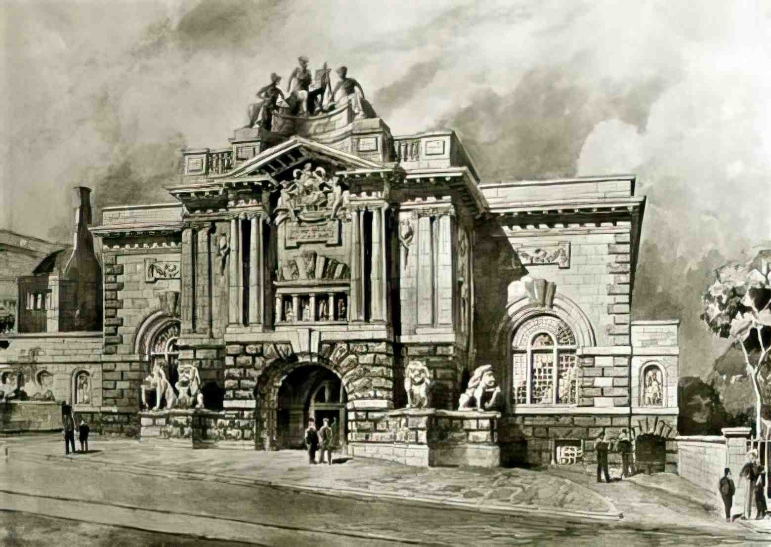 Bristol Bristol New Art Gallery Vintage A4 Photo Print