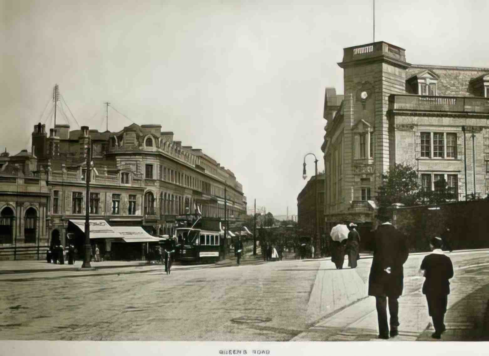 Bristol Bristol Queens Road Vintage A4 Photo Print