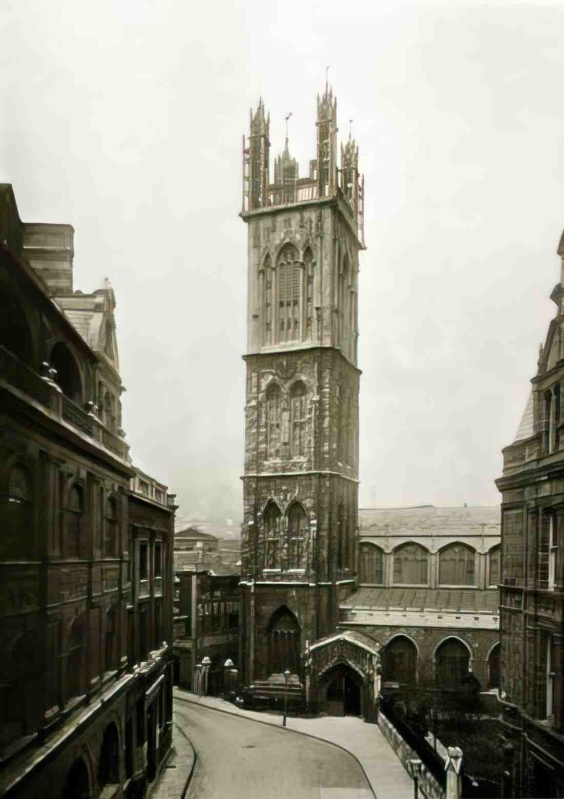 Bristol Bristol St Stephens Church Vintage A4 Photo Print
