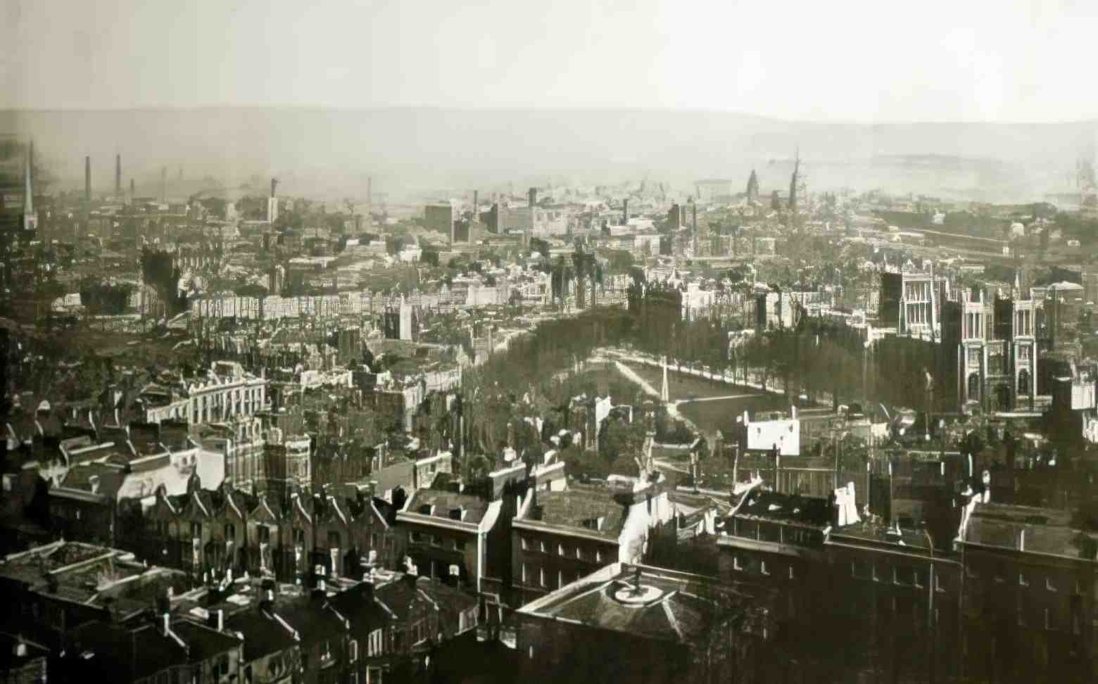 Bristol Bristol from Cabot Tower Vintage A4 Photo Print