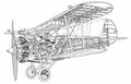 Bristol Bulldog cutaway A4 Photo Print