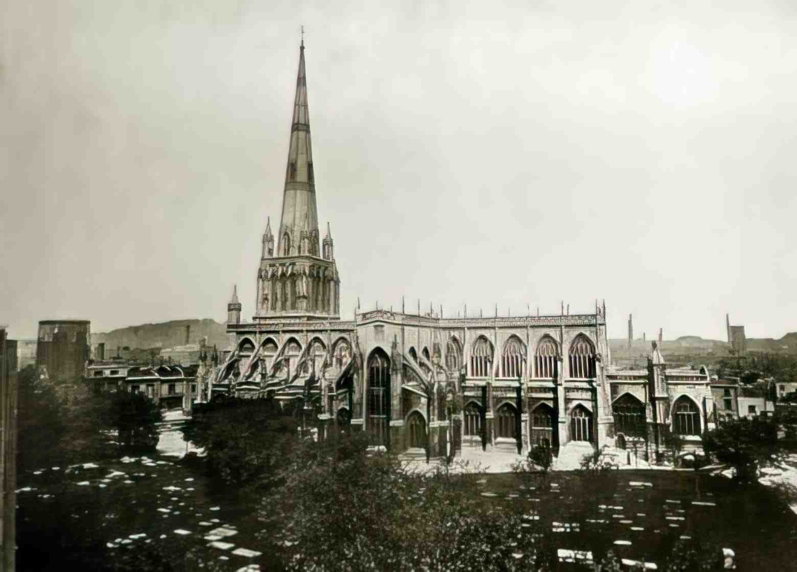 Bristol Redcliff St Marys Church Vintage A4 Photo Print