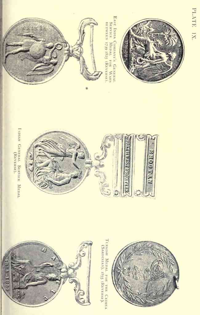 Brit War Medals 093 Vintage War A4 Photo Print