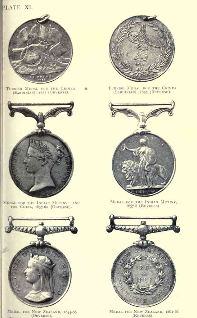 Brit War Medals 115 Vintage War A4 Photo Print