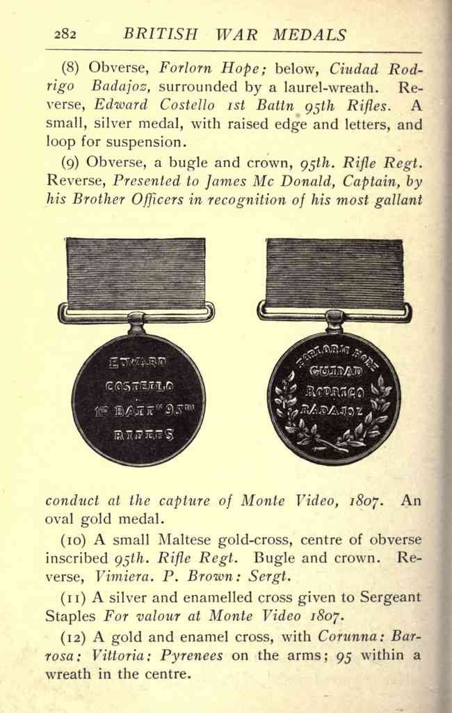 Brit War Medals 312 Vintage War A4 Photo Print