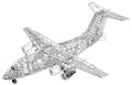 British Aerospace 146 cutaway A4 Photo Print