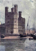 British Castles 1911 Carnarvon Castle A4 Photo Print