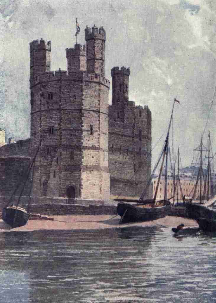 British Castles 1911 Carnarvon Castle A4 Photo Print