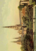 British Highways & Byways from a Motor car 1908 The Three Spires of Lichfield A4 Photo Print