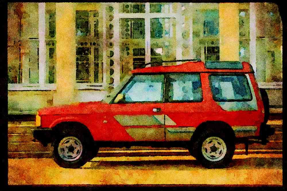 British UK Cars 354002 Range Rover, Discovery, 1989 A4 Limited Edition Watercolour Print