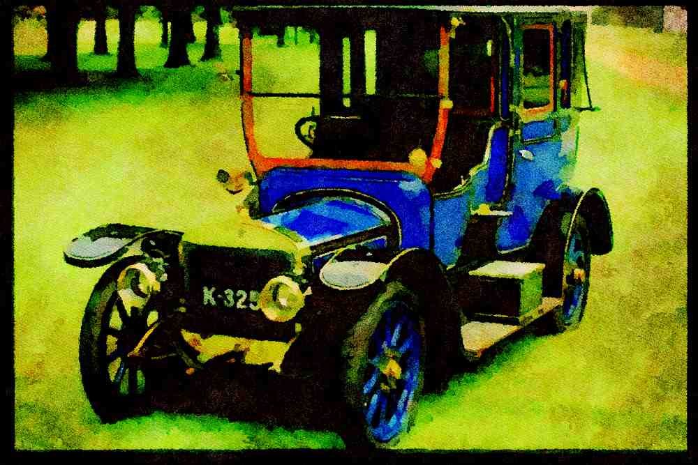 British UK Cars 354017 Austin, 40 Hp York Laudaulette A4 Limited Edition Watercolour Print