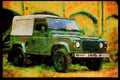 British UK Cars 354041 Land Rover, 40th Anniversary Model, 1988 A4 Limited Edition Watercolour Print
