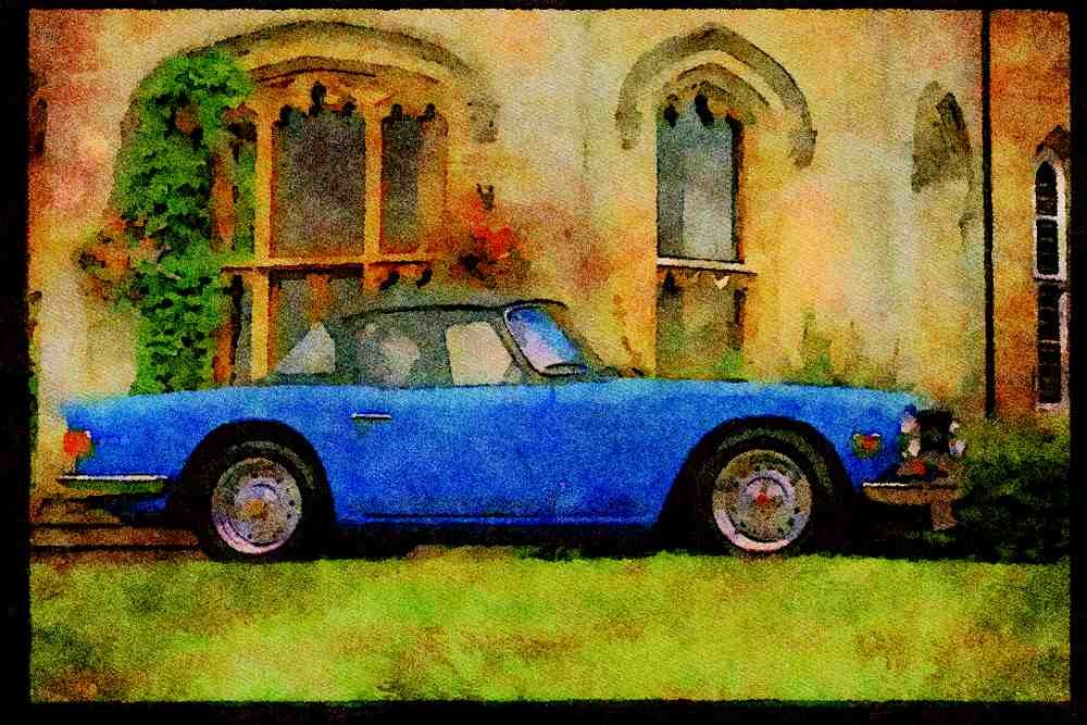 British UK Cars 354072 Triumph TR6 P1, 1974 A4 Limited Edition Watercolour Print