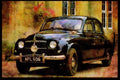 British UK Cars 354076 Rover, P4 75 Saloon, 1951 A4 Limited Edition Watercolour Print