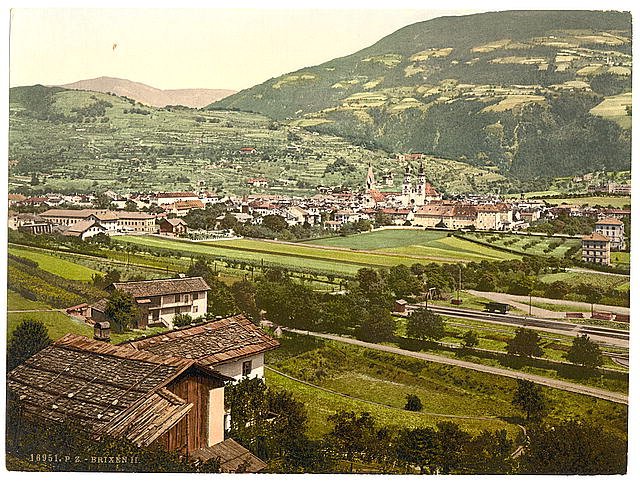 Brixen II Tyrol Vintage A4 Photo Print