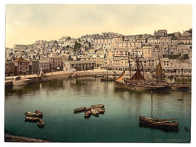 Brixham II Vintage A4 Photo Print