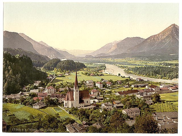 Brixlegg Tyrol Vintage A4 Photo Print