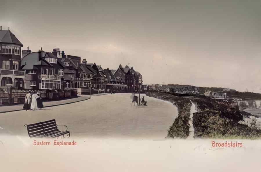 Broadstairs Eastern Esplanade 1904 Vintage A4 Photo Print
