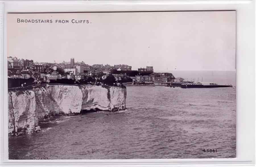 Broadstairs From Cliffs Vintage A4 Photo Print