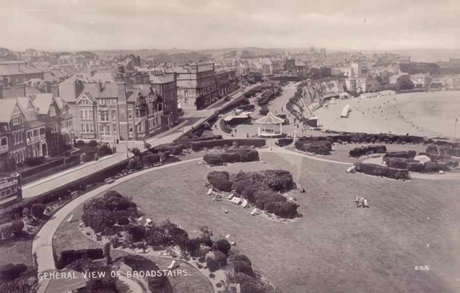 Broadstairs General View Vintage A4 Photo Print