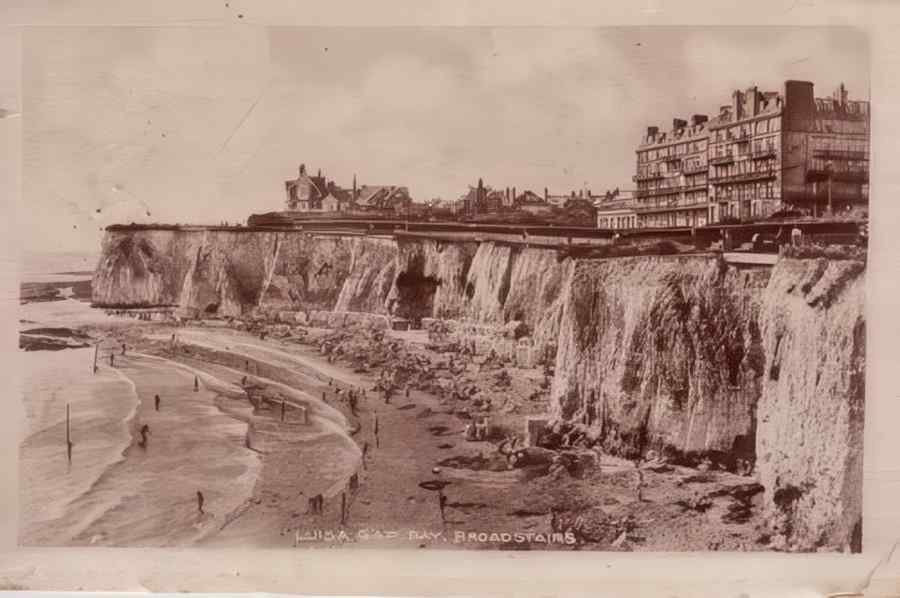 Broadstairs Louisa Gap Bay 1942 Vintage A4 Photo Print