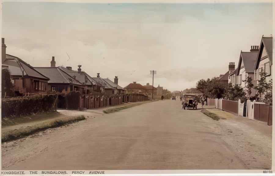 Broadstairs Percy Avenue Vintage A4 Photo Print
