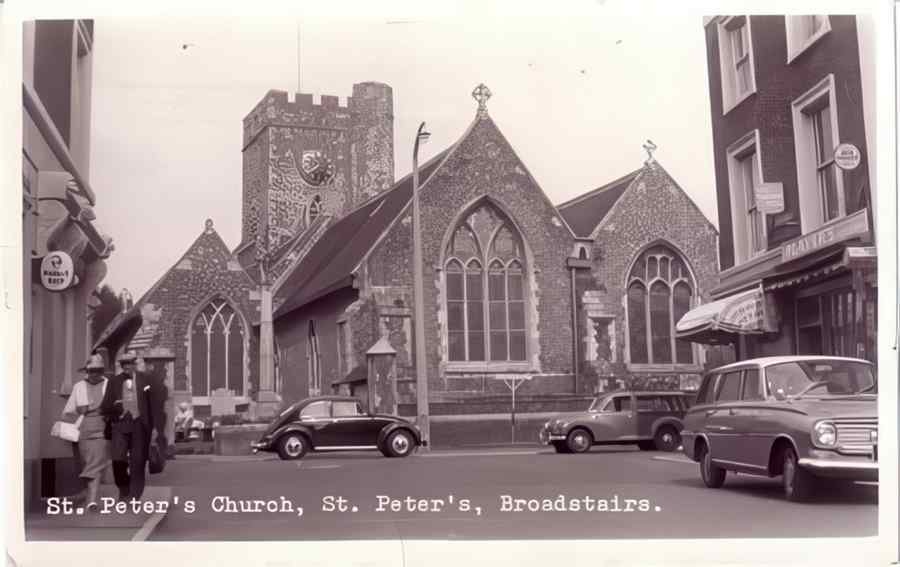 Broadstairs Saint Peters Church Vintage A4 Photo Print
