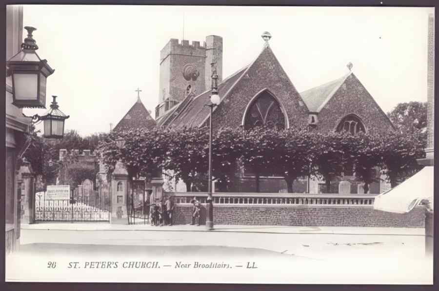 Broadstairs St Peters Church 1 Vintage A4 Photo Print