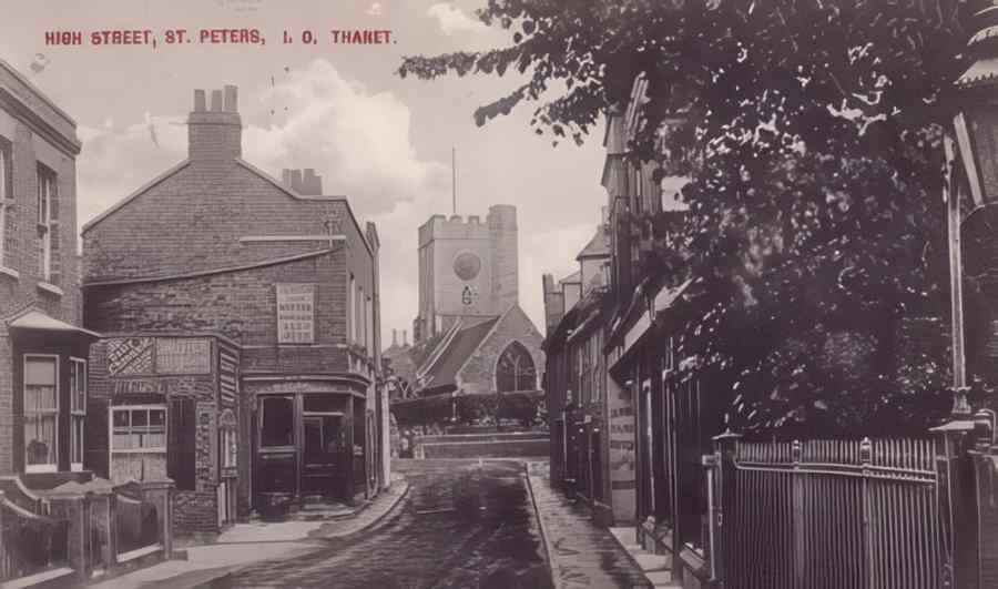 Broadstairs St Peters High St Vintage A4 Photo Print