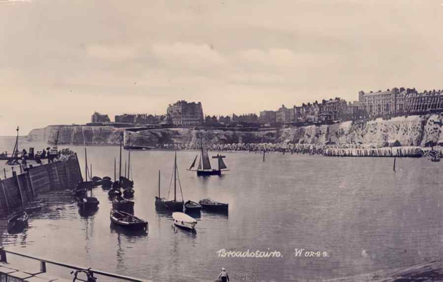 Broadstairs The Harbour Vintage A4 Photo Print