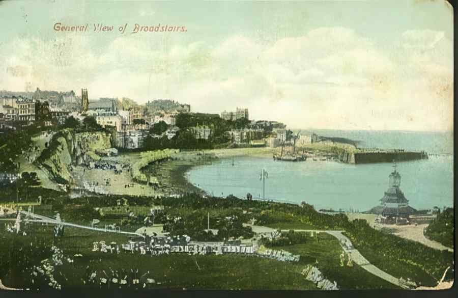 Broadstairs View Vintage A4 Photo Print