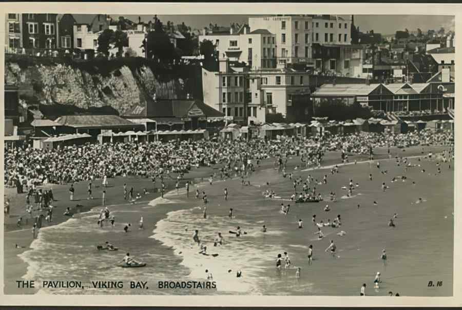 Broadstairs Viking Bay Broadstairs Vintage A4 Photo Print