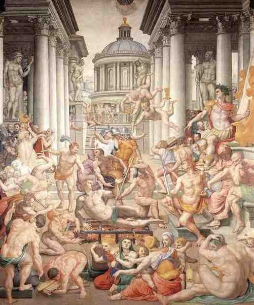 Bronzino Agnolo Martyrdom Of St Lawrence A4 Photo Print