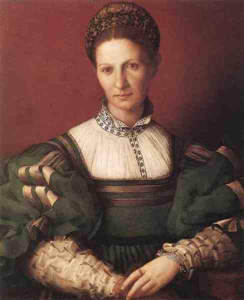 Bronzino Agnolo Portrait Of A Lady In Green A4 Photo Print