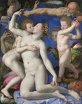 Bronzino An Allegory with Venus and Cupid A4 Photo Print