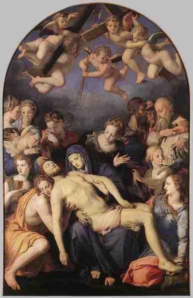 Bronzino Deposition Of Christ A4 Photo Print
