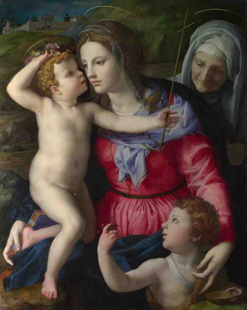 Bronzino The Madonna and Child with Saints A4 Photo Print