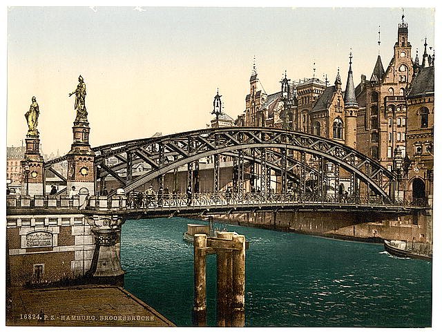 Brooksbridge Hamburg Vintage A4 Photo Print
