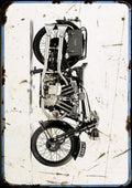 Brough Superior SS100 Aged A4 Photo Print