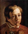 Brown Ford Madox Head Of A Page Boy A4 Photo Print