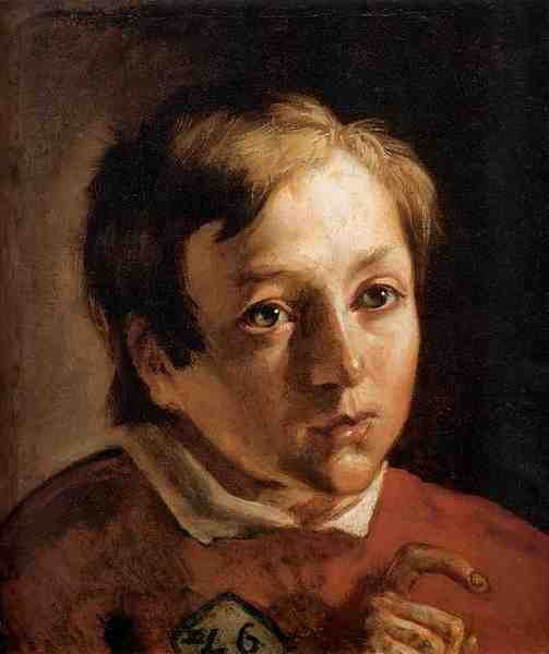 Brown Ford Madox Head Of A Page Boy A4 Photo Print