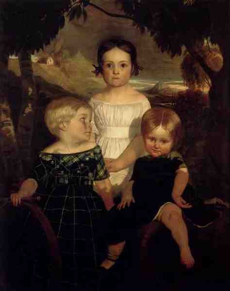 Brown Ford Madox The Bromley Children A4 Photo Print